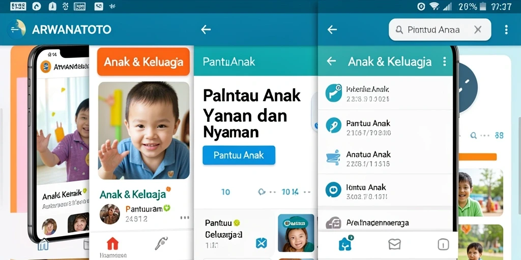 Antarmuka pengguna ARWANATOTO yang intuitif dan ramah anak.
