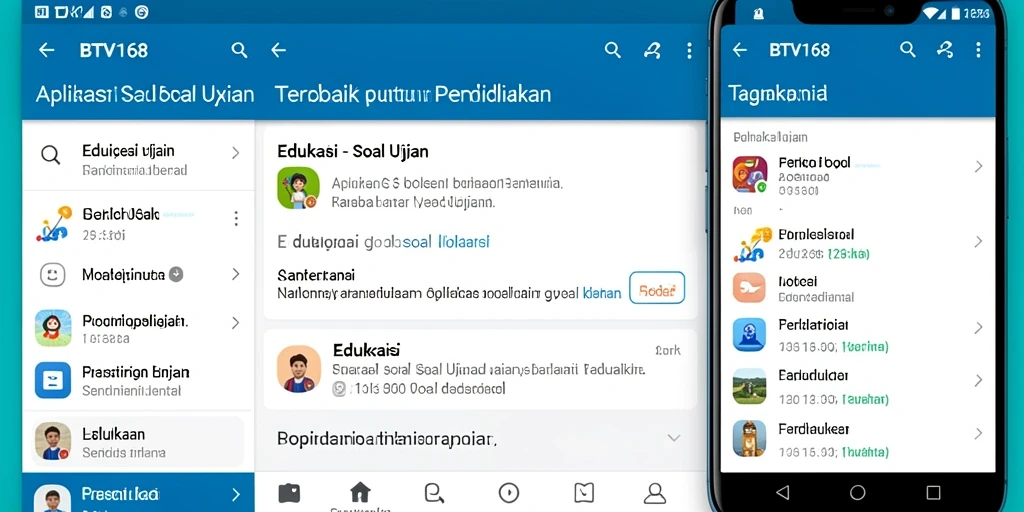 Tampilan antarmuka BTV168 yang intuitif dan menarik.