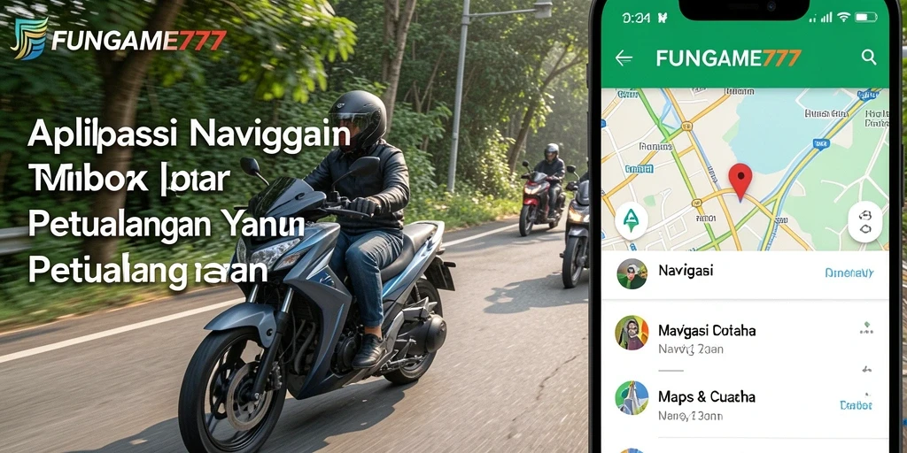 Tampilan antarmuka FUNGAME777 yang sederhana dan informatif untuk Navigasi Motor.