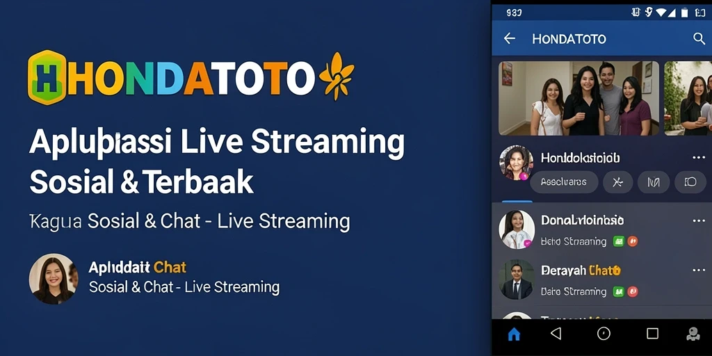 Antarmuka HONDATOTO yang ramah pengguna untuk Live Streaming.