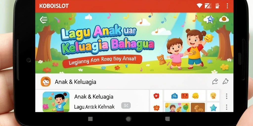 Tampilan antarmuka KOBOISLOT yang menarik dan ramah anak.