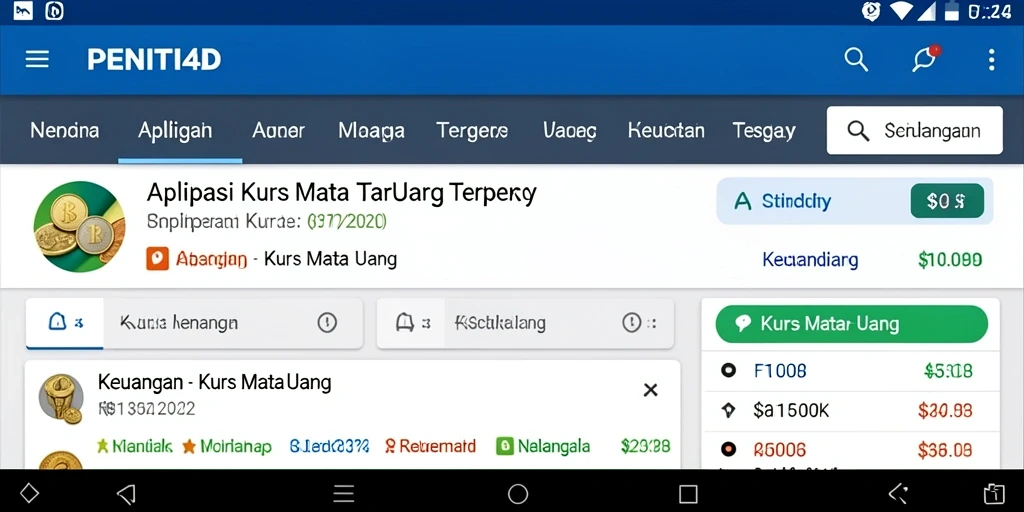 Tampilan antarmuka aplikasi PENITI4D yang informatif dan mudah digunakan.